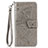 Funda de Cuero Cartera con Soporte Carcasa T07 para Xiaomi Mi 10 Pro Gris