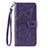 Funda de Cuero Cartera con Soporte Carcasa T07 para Xiaomi Mi 10 Pro Morado