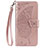 Funda de Cuero Cartera con Soporte Carcasa T07 para Xiaomi Mi 10 Pro Oro Rosa