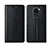 Funda de Cuero Cartera con Soporte Carcasa T07 para Xiaomi Redmi Note 9 Negro
