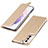 Funda de Cuero Cartera con Soporte Carcasa T07D para Samsung Galaxy S21 Plus 5G Oro