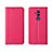 Funda de Cuero Cartera con Soporte Carcasa T08 para Huawei Mate 20 Lite Rosa Roja