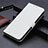 Funda de Cuero Cartera con Soporte Carcasa T08 para Huawei Nova Lite 3 Plus Blanco