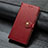 Funda de Cuero Cartera con Soporte Carcasa T08 para Xiaomi Mi 10 Rojo