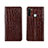 Funda de Cuero Cartera con Soporte Carcasa T08 para Xiaomi Redmi Note 8T Marron