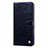 Funda de Cuero Cartera con Soporte Carcasa T08 para Xiaomi Redmi Note 9 Negro