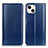 Funda de Cuero Cartera con Soporte Carcasa T09 para Apple iPhone 14 Azul