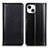 Funda de Cuero Cartera con Soporte Carcasa T09 para Apple iPhone 14 Negro