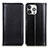 Funda de Cuero Cartera con Soporte Carcasa T09 para Apple iPhone 14 Pro Negro