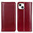 Funda de Cuero Cartera con Soporte Carcasa T09 para Apple iPhone 14 Rojo