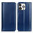 Funda de Cuero Cartera con Soporte Carcasa T09 para Apple iPhone 15 Pro Azul