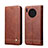 Funda de Cuero Cartera con Soporte Carcasa T09 para Huawei Mate 30 5G Marron