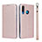 Funda de Cuero Cartera con Soporte Carcasa T09 para Huawei P30 Lite New Edition Oro Rosa