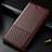 Funda de Cuero Cartera con Soporte Carcasa T09 para Huawei P30 Marron