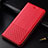 Funda de Cuero Cartera con Soporte Carcasa T09 para Huawei P30 Rojo