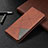 Funda de Cuero Cartera con Soporte Carcasa T09 para Samsung Galaxy Note 20 5G Marron