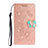 Funda de Cuero Cartera con Soporte Carcasa T10 para Huawei P40 Pro Oro Rosa