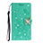 Funda de Cuero Cartera con Soporte Carcasa T10 para Huawei P40 Pro Verde