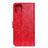 Funda de Cuero Cartera con Soporte Carcasa T10 para Xiaomi Mi 11 Lite 4G Rojo