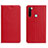 Funda de Cuero Cartera con Soporte Carcasa T10 para Xiaomi Redmi Note 8 Rojo