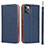 Funda de Cuero Cartera con Soporte Carcasa T11 para Apple iPhone 11 Pro Max Azul