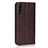 Funda de Cuero Cartera con Soporte Carcasa T11 para Huawei Honor 20S Marron