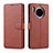 Funda de Cuero Cartera con Soporte Carcasa T11 para Huawei Mate 30 5G Marron