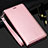 Funda de Cuero Cartera con Soporte Carcasa T11 para Samsung Galaxy Note 20 5G Oro Rosa