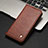 Funda de Cuero Cartera con Soporte Carcasa T11 para Xiaomi Mi Note 10 Marron