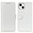 Funda de Cuero Cartera con Soporte Carcasa T12 para Apple iPhone 13 Blanco