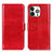 Funda de Cuero Cartera con Soporte Carcasa T12 para Apple iPhone 14 Pro Max Rojo