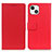 Funda de Cuero Cartera con Soporte Carcasa T14 para Apple iPhone 13 Rojo