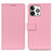 Funda de Cuero Cartera con Soporte Carcasa T14 para Apple iPhone 14 Pro Max Rosa