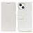 Funda de Cuero Cartera con Soporte Carcasa T14 para Apple iPhone 15 Blanco