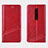 Funda de Cuero Cartera con Soporte Carcasa T14 para Xiaomi Mi 9T Rojo