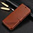 Funda de Cuero Cartera con Soporte Carcasa T14 para Xiaomi Redmi Note 8 Pro Marron