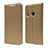 Funda de Cuero Cartera con Soporte Carcasa T15 para Huawei Honor 10i Oro