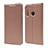 Funda de Cuero Cartera con Soporte Carcasa T15 para Huawei P Smart+ Plus (2019) Oro Rosa