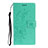 Funda de Cuero Cartera con Soporte Carcasa T15 para Huawei P40 Verde