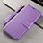 Funda de Cuero Cartera con Soporte Carcasa T15 para Xiaomi Mi Note 10 Morado