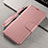 Funda de Cuero Cartera con Soporte Carcasa T15 para Xiaomi Mi Note 10 Pro Oro Rosa