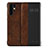 Funda de Cuero Cartera con Soporte Carcasa T16 para Huawei P30 Pro New Edition Marron