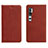 Funda de Cuero Cartera con Soporte Carcasa T16 para Xiaomi Mi Note 10 Pro Marron