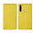 Funda de Cuero Cartera con Soporte Carcasa T16 para Xiaomi Redmi Note 8 Amarillo