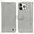 Funda de Cuero Cartera con Soporte Carcasa T18 para Apple iPhone 15 Pro Gris