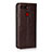 Funda de Cuero Cartera con Soporte Carcasa T19 para Huawei Honor View 20 Marron