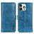 Funda de Cuero Cartera con Soporte Carcasa T20 para Apple iPhone 14 Pro Azul