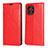 Funda de Cuero Cartera con Soporte Carcasa T21 para Xiaomi Mi 11 5G Rojo