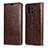 Funda de Cuero Cartera con Soporte Carcasa T21 para Xiaomi Mi 11 Lite 4G Marron