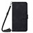 Funda de Cuero Cartera con Soporte Carcasa Y01B para Apple iPhone 15 Pro Negro